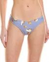 Montce Lulu High Leg Bikini Bottoms In Purple