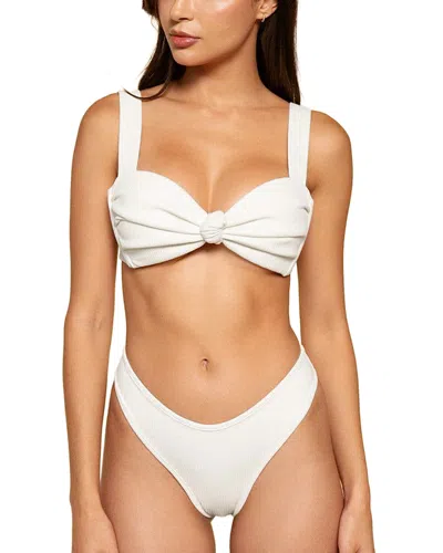 Montce Hayden Bikini Top In Cream Rib