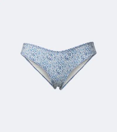 Montce Lulu Floral Bikini Bottoms In Blue