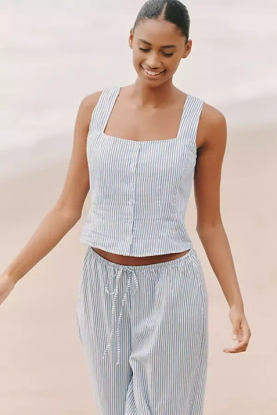 Montce Mandy Crop Tank Top In Blue