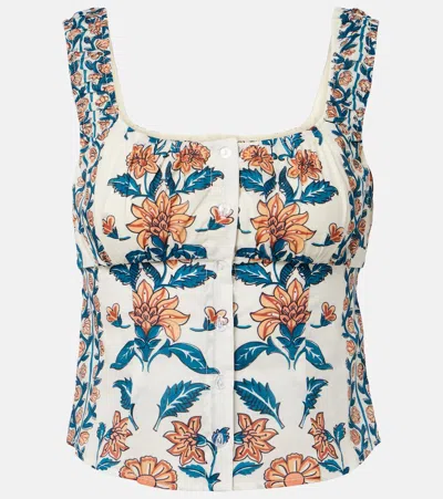 Montce Mandy Floral Cotton Top In Multi