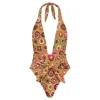Montce Mazzy Floral Tropez Tie-up One-piece In Multi