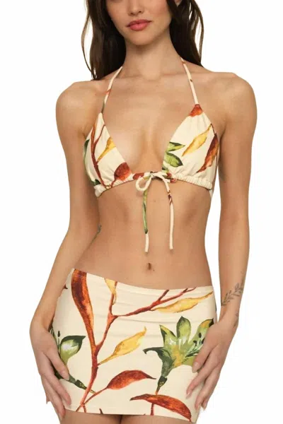 Montce Micro Skirt In Rooted Floral In Multi