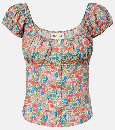 Montce Millie Floral Cotton Top In Multi