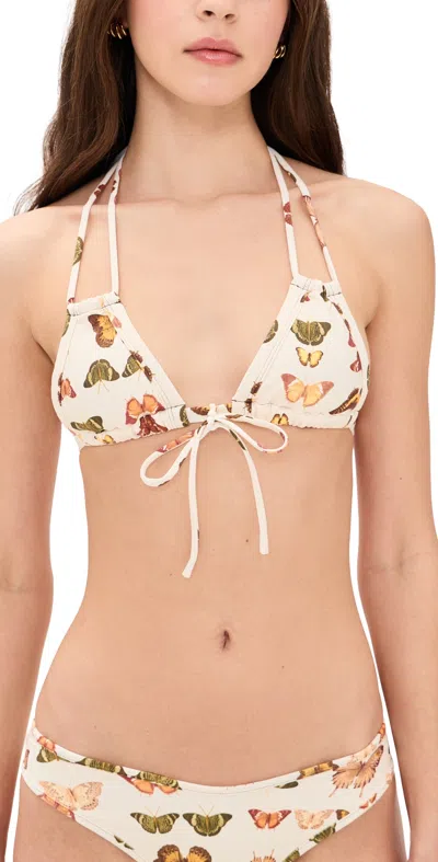 Montce Monarch Euro Bow Bikini Top Monarch In White