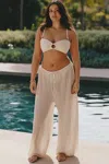 Montce Monte Plus Wide-leg Drawstring Pants In Neutral