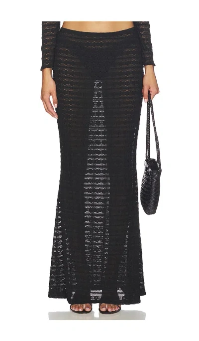 Montce Natalia Maxi Skirt In Black