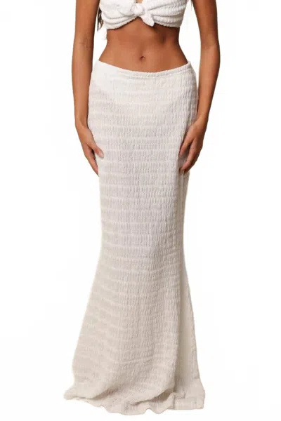 Montce Natalia Maxi Skirt In Seychelles In White