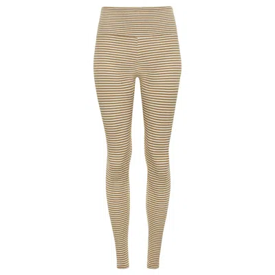 Montce Neutral Stripe Wide Band Legging