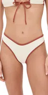 Montce Oat Terracotta Binded Lulu Bikini Bottoms Oat Terracotta Binded In Oat Terracotta Binded