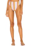Montce Paula Bikini Bottom In Mallorca Stripe In Multi