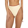 Montce Paula Contrast Binding High Waist Bikini Bottoms