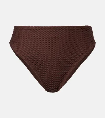 Montce Paula Crochet Bikini Bottoms In Brown