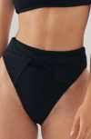 MONTCE MONTCE PAULA RIB WAIST TIE BIKINI BOTTOMS