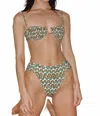 Montce Petal Underwire Bikini Top In Groovy In Multi