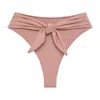 Montce Prima Pink Sparkle Paula Tie-up Bikini Bottom
