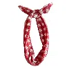 Montce Red Gingham Headband In Multi