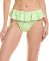 Montce Ruffle Bikini Bottom In Green