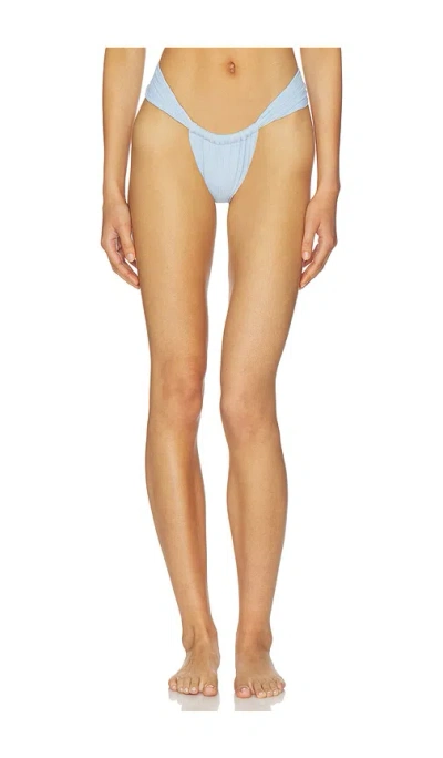 Montce Sandra Bikini Bottom In Light Denim In Blue