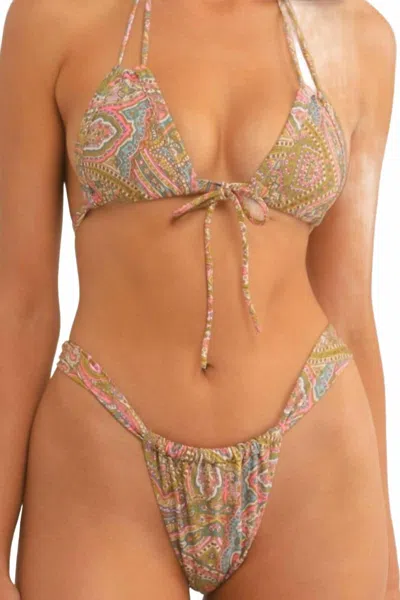 Montce Sandra Bikini Bottom In Ali Paisley In Multi