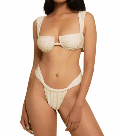 Montce Sandra Bikini Bottom In Oat Texture In Neutral