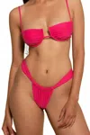 Montce Sandra Bikini Bottom In Raspberry In Pink