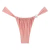 Montce Satin Rose Sandra Pearl Bikini Bottom