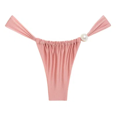 Montce Satin Rose Sandra Pearl Bikini Bottom