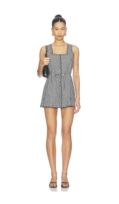 Montce Scalloped Betsie Dress In Gray
