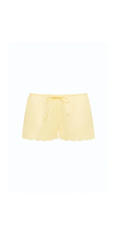 Montce X Elsa Hosk Scalloped Low-rise Drawstring Short In Multi