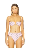 Montce Simonette Bikini Top In Pattern