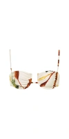 Montce Simonette Bikini Top Rooted Floral In Multi