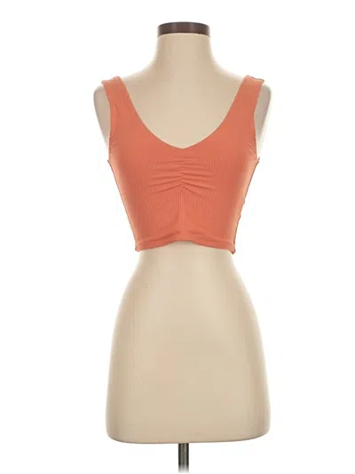 Pre-owned Montce Sleeveless Top Orange Sweetheart Neckline Tops
