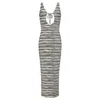 Montce Juliet Cutout Open Back Cover-up Maxi Dress In Multi