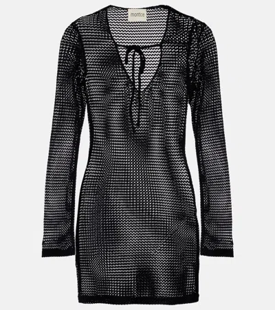 Montce Sophia Crochet Minidress In Black
