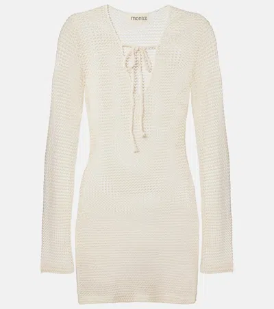 Montce Sophia Crochet Minidress In White