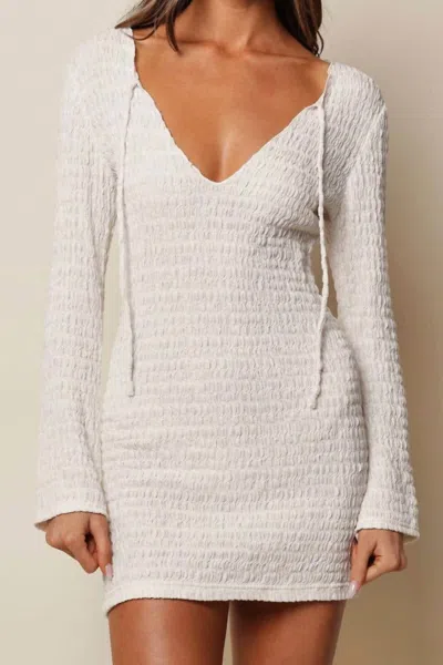Montce Sophia Mini Dress In Seychelles In White