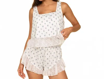 Montce Square Neck Crop Top In Heidi Floral In Multi