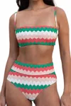 Montce Summer Bikini Top In Gelato In Multi