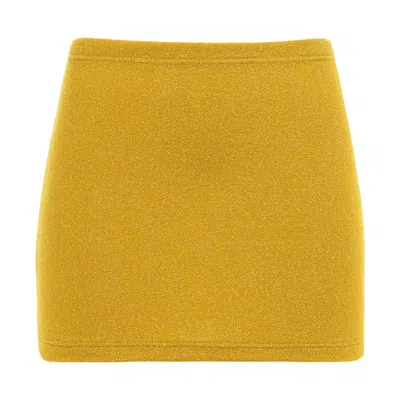 Montce Sun Sparkle Micro Skirt In Yellow