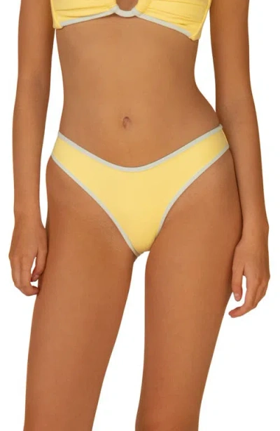 Montce Sunshine Binded Lulu Bikini Bottoms In Yellow