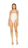 Montce Jacelyn One Piece In Cream & Raspberry