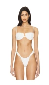 Montce Petal Bikini Top In Seychelles