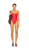 Montce Petal One Piece In Red