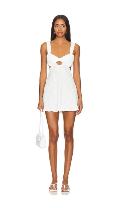 Montce Ribbon Strap Devin Short Dress In Seychelles