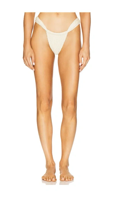 Montce Swim Sandra Bikini Bottom In Oat Texture
