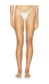 Montce Swim Single String Brazil Bikini Bottom In Heidi Floral