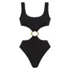 Montce Swim Women's Black Crochet Ky One-piece In Black