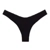 Montce Women's Black Crochet Lulu Zig Zag Stitch Bikini Bottom In Black
