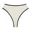 Montce Swim X Olivia Culpo Simple Sport Top In Black/white